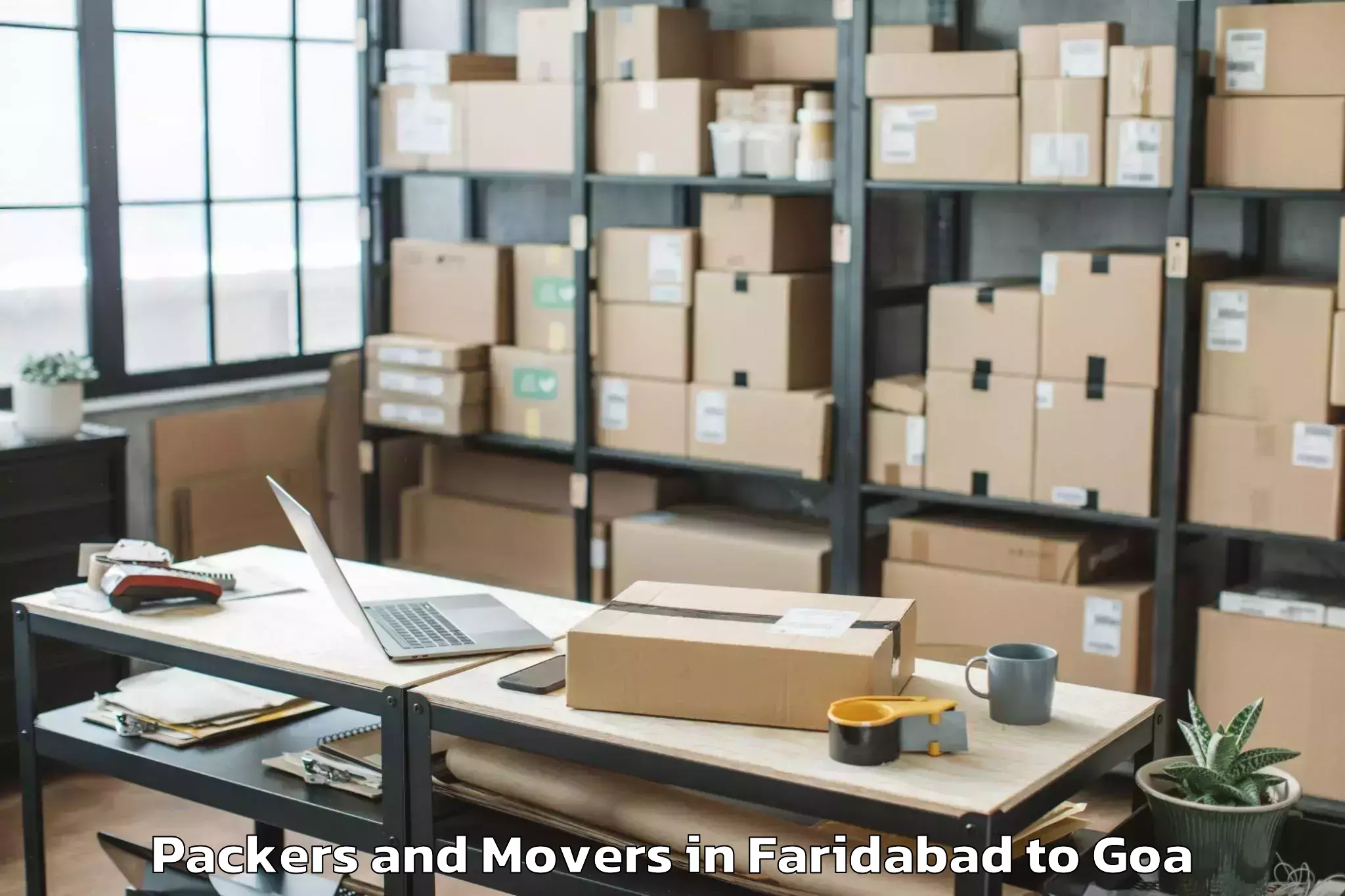 Quality Faridabad to Mopa Packers And Movers